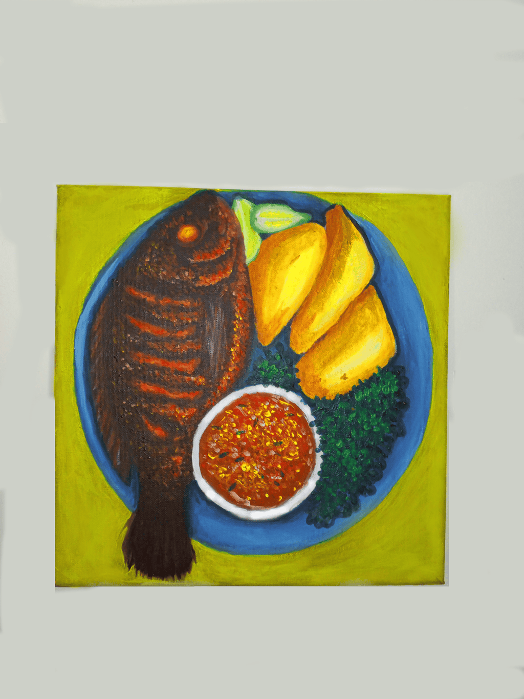 Fish and sweet potatoes